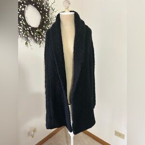 Long chunky cardigan sweater